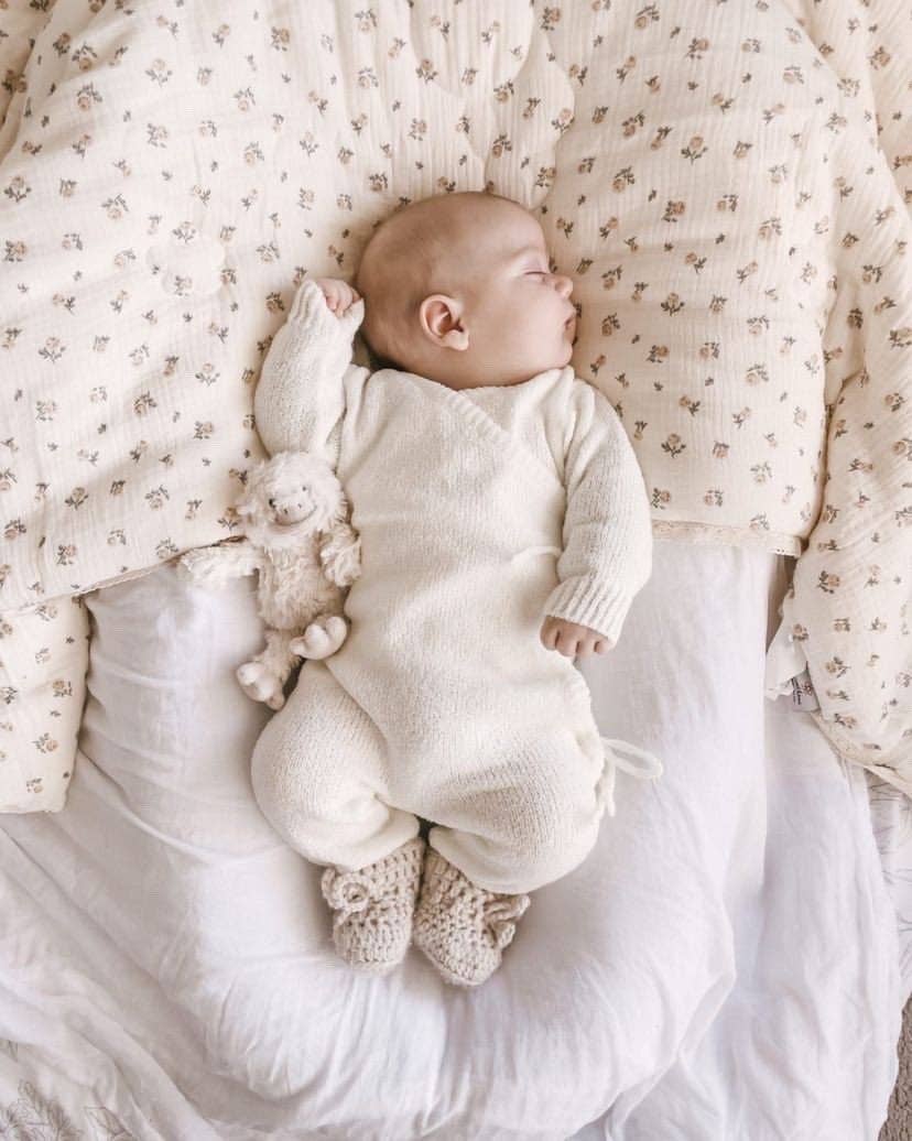 Cozy Teddy Boucle Romper: 3-6 Months