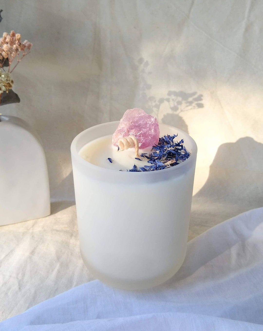 Coconut lime with Amethyst for MEDITATION + BALANCE