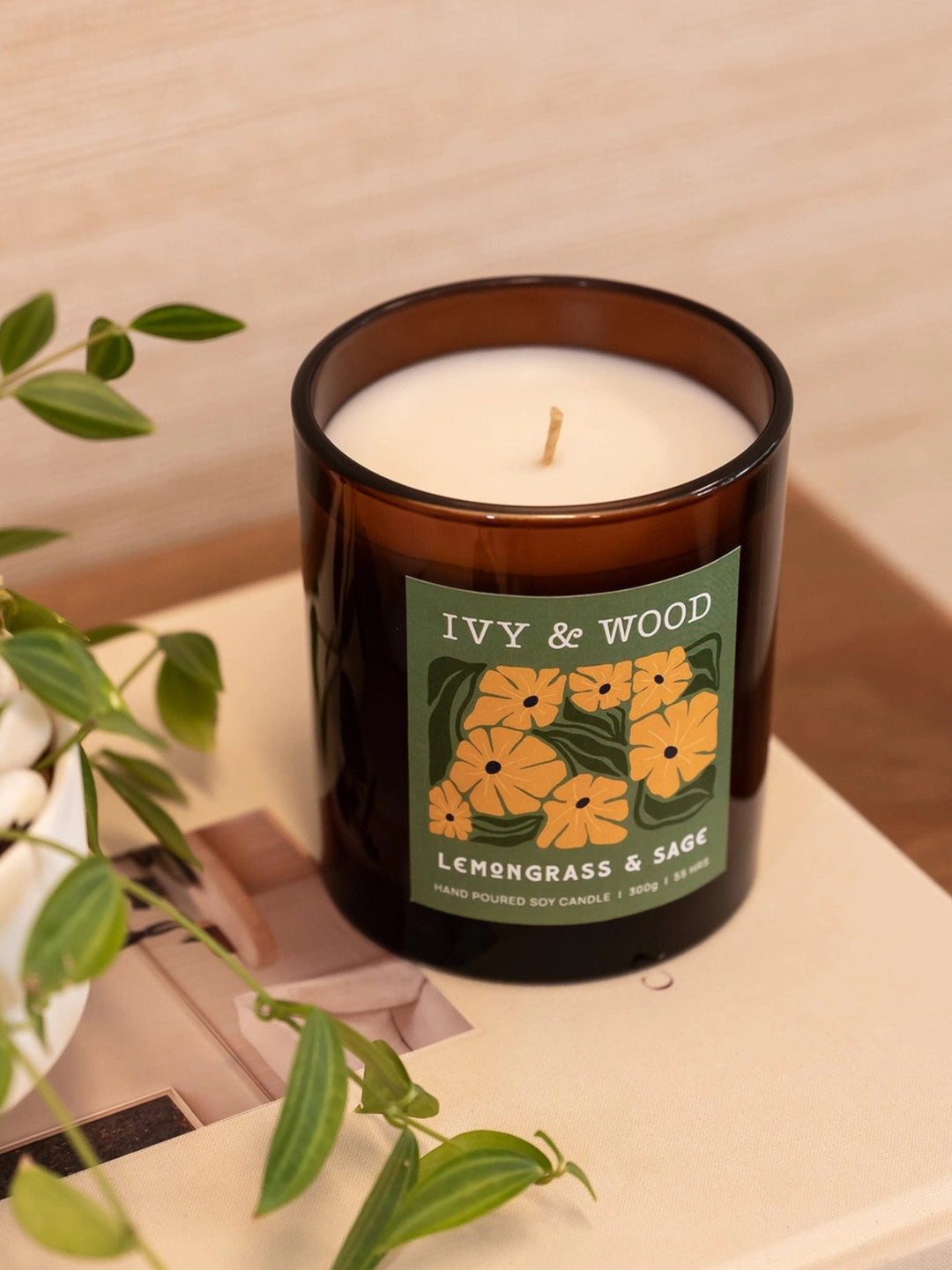 Lemongrass & Sage Scented Candle