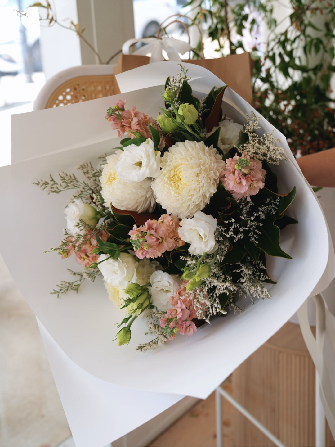White & Latte - Florist's Choice Bouquet
